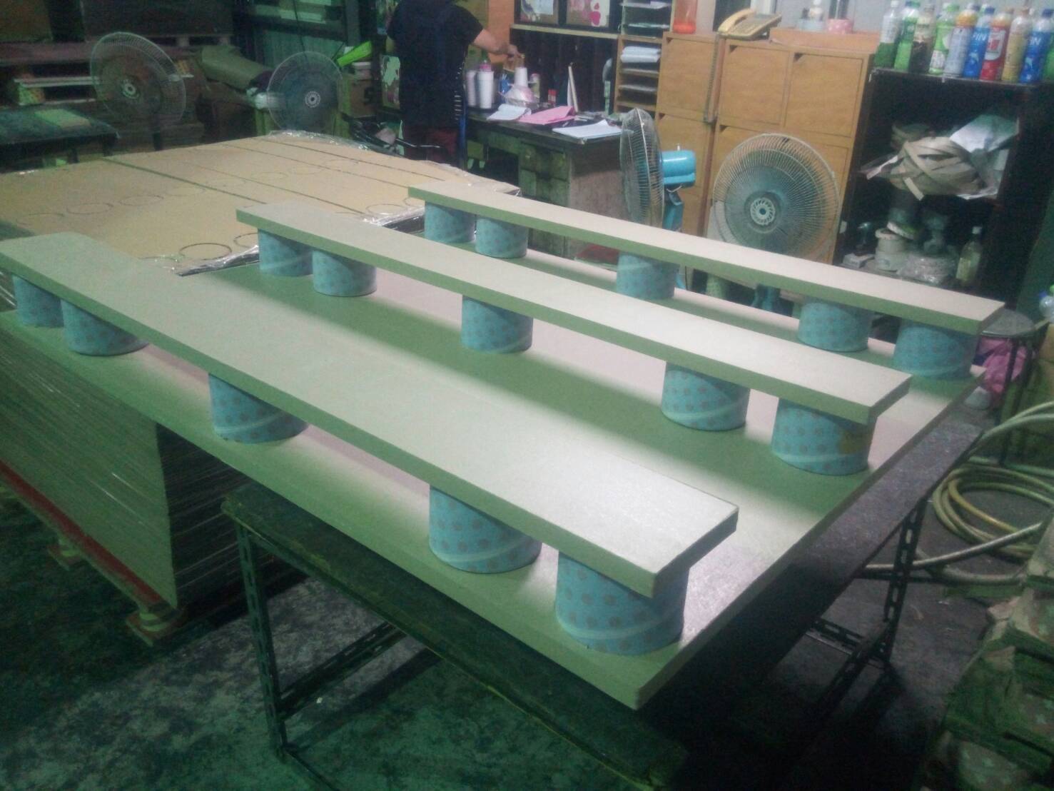 長形紙棧板製作情境